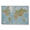 Push Pin Travel Map Canvas Physical