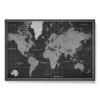 Black And Silver Moon push pin map