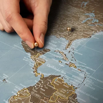 Standard Earth Colors cork map