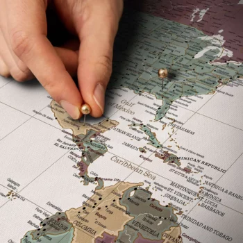 push pin canvas map