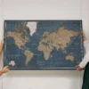push pin map cork