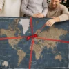 push pin map gift